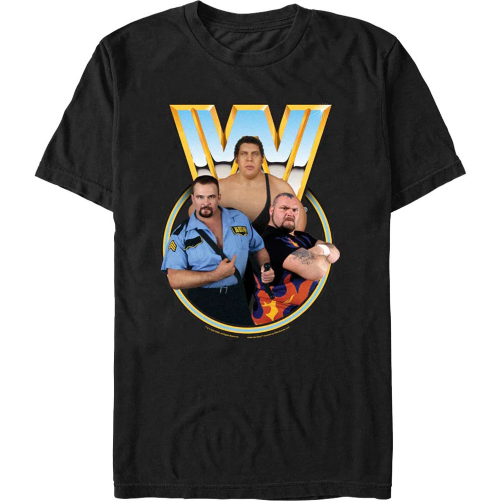 Andre The Giant Bam Bam Bigelow Big Boss Man Wwe Tshirt